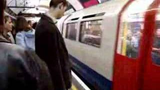 London Underground - Is this man sleeping?