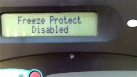 Hayward AquaLogic: Disabling the Freeze Protect or Lowering the Temperature Setting