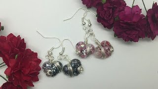 【Part016 初心者 レジン アクセサリー】ハート型パーツにワイヤーでラッピングしたピアスを作りましたー