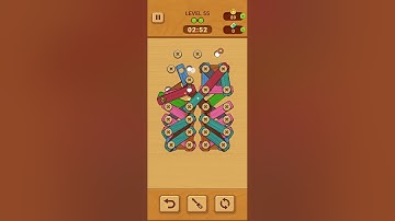Woodle - Wood Screw Puzzle Level 55 | GAME Walkthrough