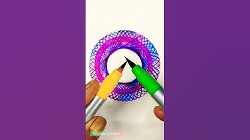 😍 #spirograph #spirographdrawing #satisfying #relaxing #creative #shortsfeed #brushpen #shorts