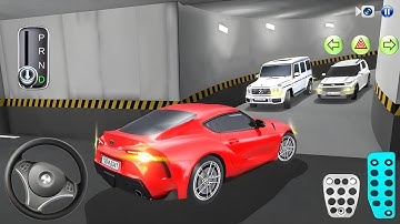 Crazy New Red Toyota Supra Park In Parking-3D Driving Class-Ios Android Gameplay