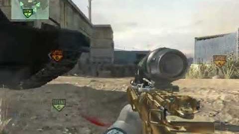 MW3- COMANDOKING12- GOLD M4A1 Kill Spree on Dome