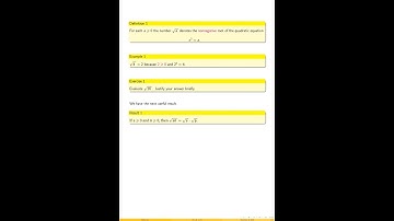 The notation sqrt(a) #mathskillsdevelopment