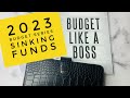 2023 Budget Planner Series | Sinking Funds