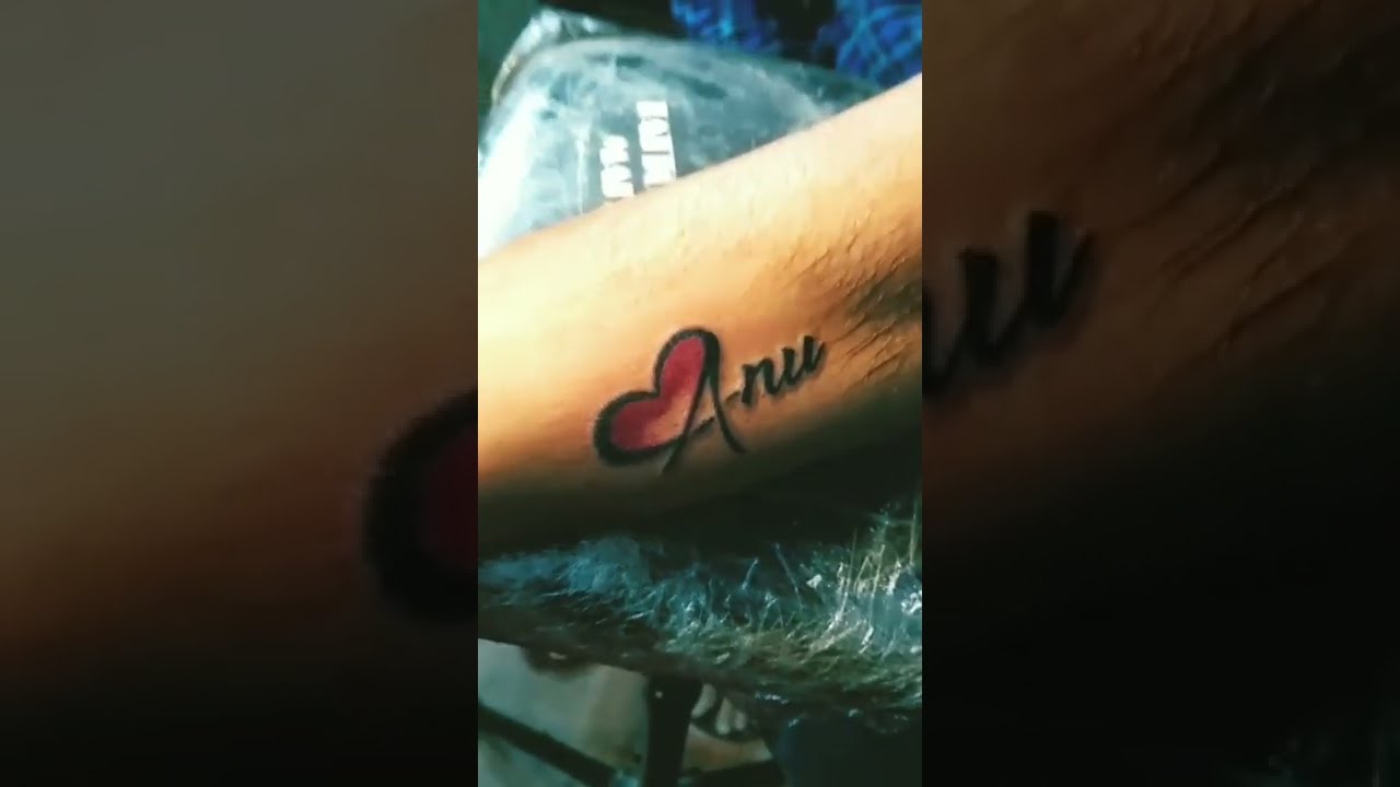 Anu Name Tattoo Design on Hand Chase and Neck Best Images  StarBijay