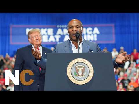WATCH: Boxing Legend Mike Tyson Takes Stage At Syracuse Rally As Trump Looks On | News Central| AC1F