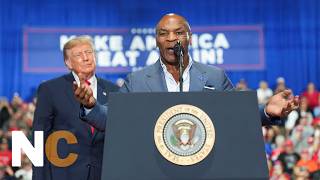 WATCH: Boxing Legend Mike Tyson Takes Stage At Syracuse Rally As Trump Looks On | News Central| AC1F