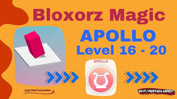 Bloxorz Magic - APOLLO Level 16 - 20 - Block And Hole | Gameplay