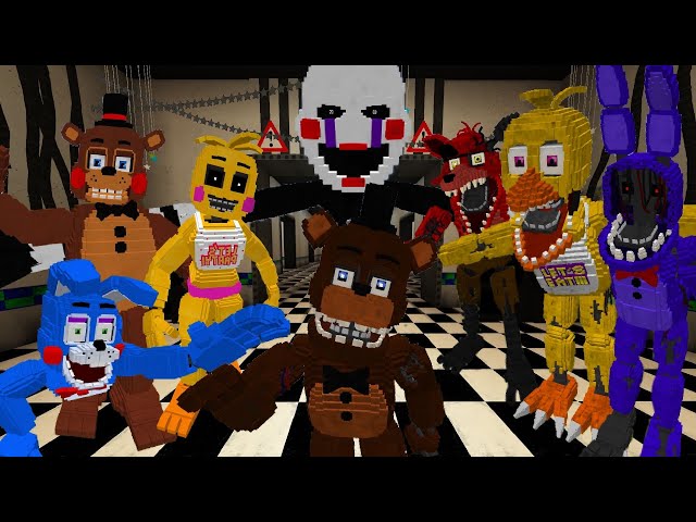 Five Nights at Freddy's 2 addon for MCPE // Full Addon Review