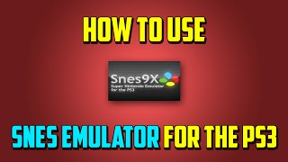 How to Use SNES Emulator for PS3! (HD) - YouTube