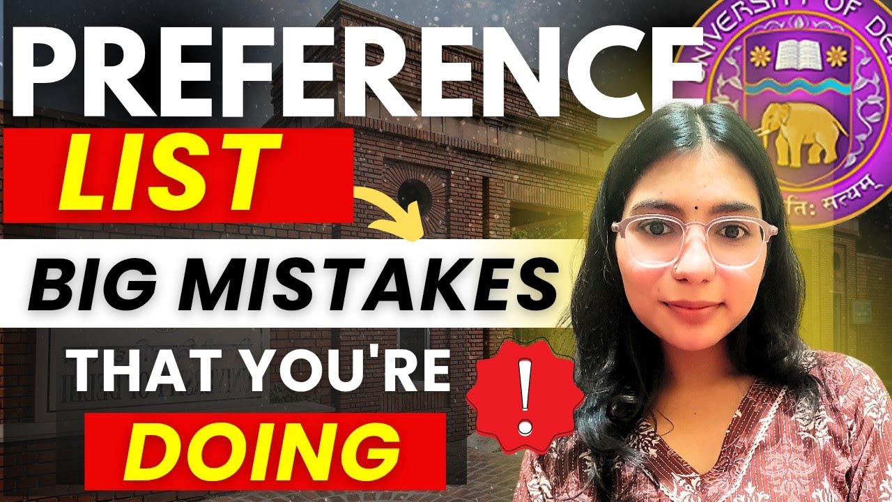 DU Preference List Biggest Mistakes💯😱 | Announcement + Giveaway| Walkinwitharpi
