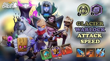 I TRIED PLAYING A HARDER BUILD BUT THIS IS WHAT HAPPENED - 6 GLACIER 6 WARLOCK • AUTO CHESS