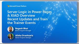 XIAD program updates and server logic in Power Pages