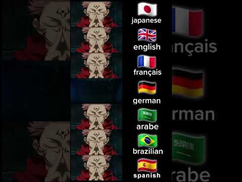 سوكونا مدبلج بسبع لغات Shorts Anime Jujutsukaisen Sukuna