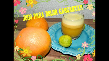 ¿Es bueno el zumo de naranja para el dolor de garganta?