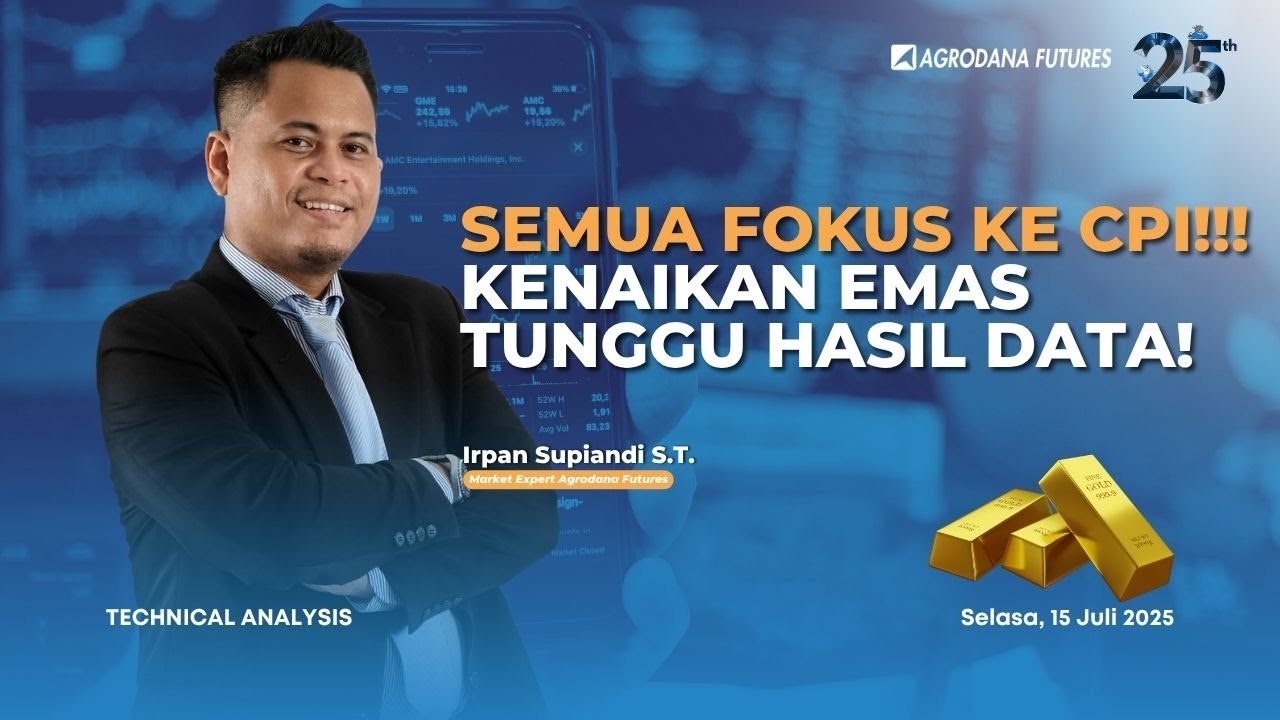 Semua Fokus ke CPI! Kenaikan Emas Tunggu Hasil Data!-Teknikal Analysis 15 Juli 2025