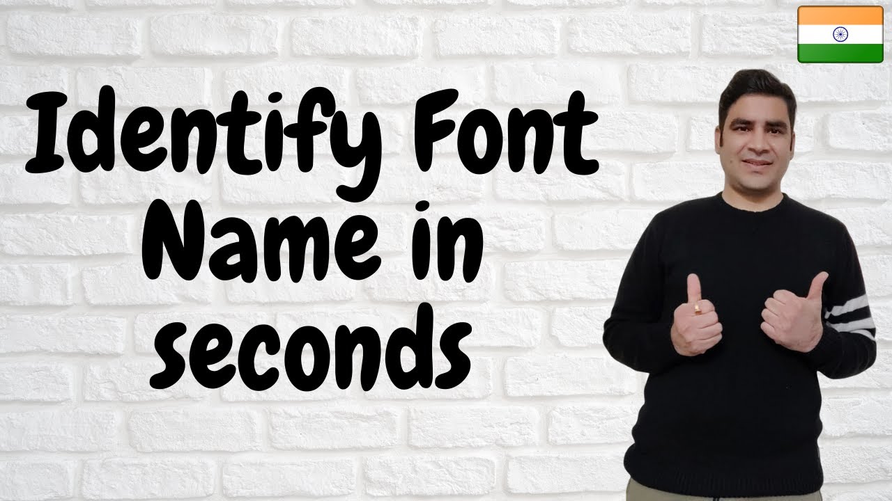 How To Identify Font From Image Get Font Name In Seconds Youtube