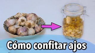 Cómo confitar ajos en aceite