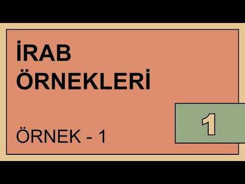 İrab örnekleri 1