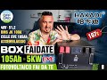 HAKADI Box Batteria 48V 105Ah 16S LiFePO4 BMS JK 100A Celle EVE Accumulo 5KW 51,2v Fai da Te DIY