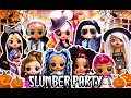 Halloween Slumber Party Sleepover BTW Dolls, OMG dolls Sleepover