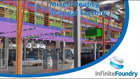 Mixed reality visualization inside a production facility