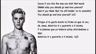 Justin Bieber -  Love yourself  (lyric español\/ingles)