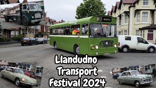 Llandudno Transport Festival 2024 No Saturday Road Run but still plenty of cars buses to see 4.5.24