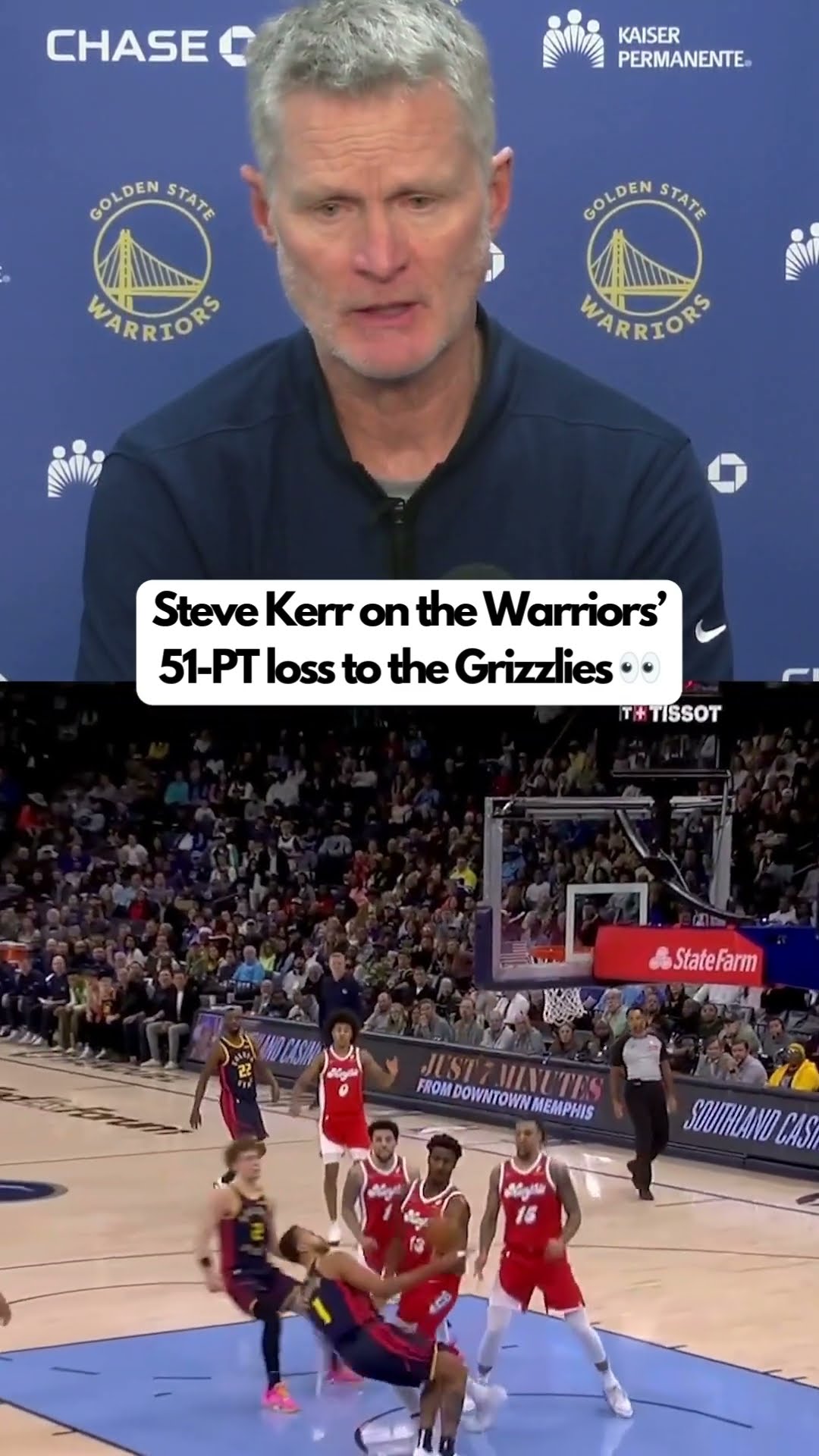 Steve Kerr was 'HUMBLED' by the Grizzlies ?