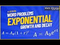 Solving Exponential Growth and Decay Word Problems