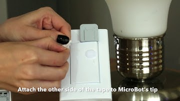 [MicroBot Push] How to turn a switch on/off  with one MicroBot Push (ft. Velcro tape)