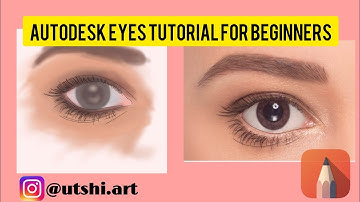 AUTODESK SKETCHBOOK:  EYES TUTORIAL FOR THE BEGINNERS.