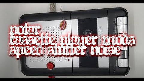 speed mod tape player by POTAR - cassette recorder pitch control