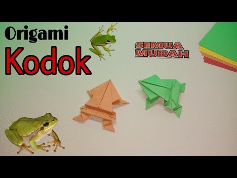Cara membuat Kodok  Katak dari kertas YouTube