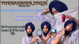 SECRET INGREDIENTS 😱| ultimate beard setting tricks #tutorial#viral#trending