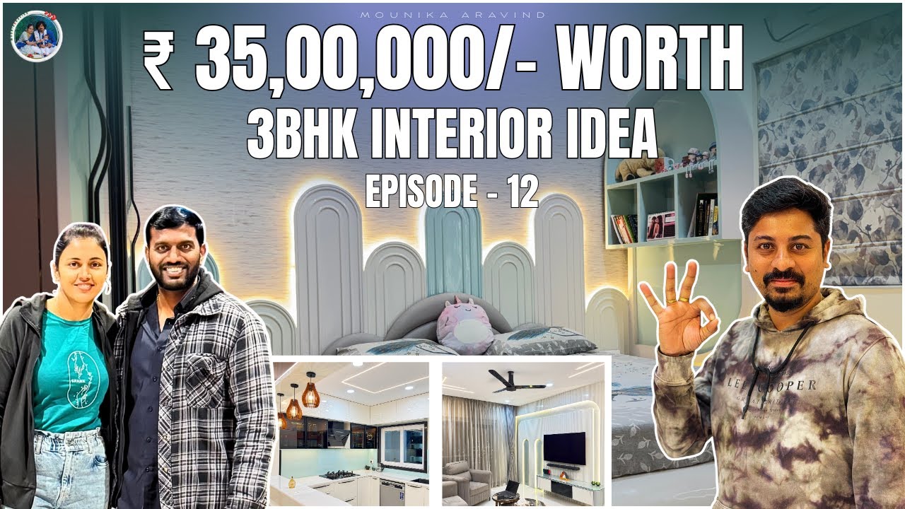 3BHK East-Facing Flat Tour | Modern Apartment Design | Mounika Aravind