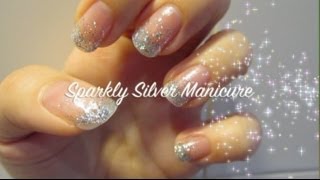 NAILS TUTORIAL #8 : Sparkly Silver Manicure by Celine
