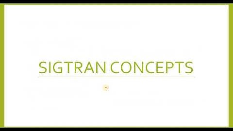 SS7 over IP - SIGTRAN