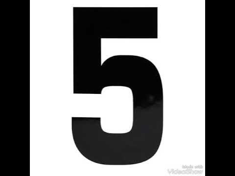 Распечатать цифру 5 на весь лист а4