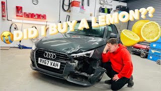 I BOUGHT A CRASHED DAMAGED CAT S 2017 AUDI A1 SLINE TO REBUILD FROM COPART PART 1