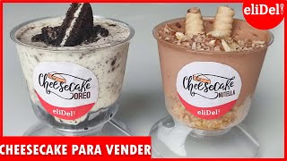 ✅CHEESECAKE para VENDER | 2 sabores deliciosos OREO y NUTELLA 🤑cómo hacer POSTRES para VENDER