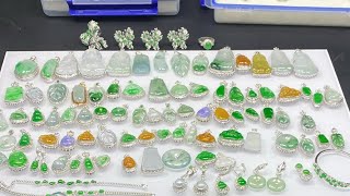 翡翠姗姗 |老招牌| 信誉保障| 7年翡翠代购老店7.2号18k高货镶嵌