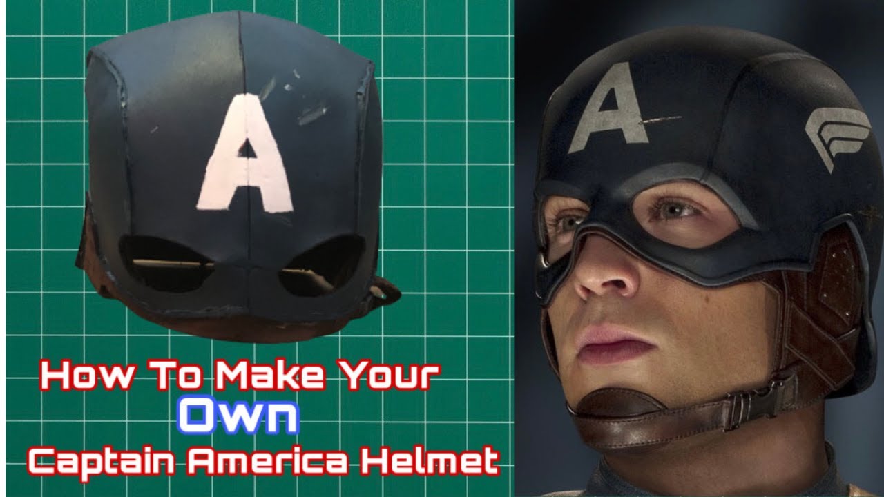 Make Your Own Captain America Helmet Captain America Cosplay ep 3