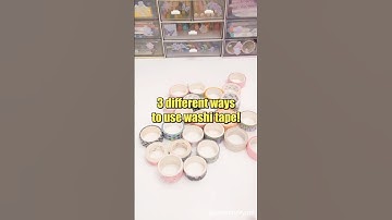 🥰3 different ways to use washi tape! #shorts