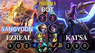 SRB Sangyoon Ezreal vs Kai'Sa Bot - KR Patch 11.5