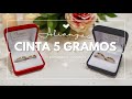 Alianzas Cintas de 5 gramos el par en oro 18 quilates