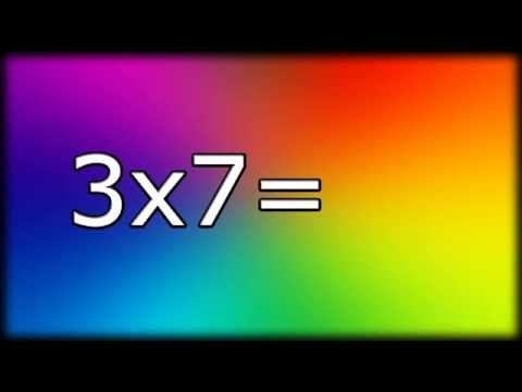 Multiplying for 2nd, 3rd grade. Multiplication flashcards.