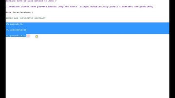 Can an Interface have private method in Java Java Interview Question
