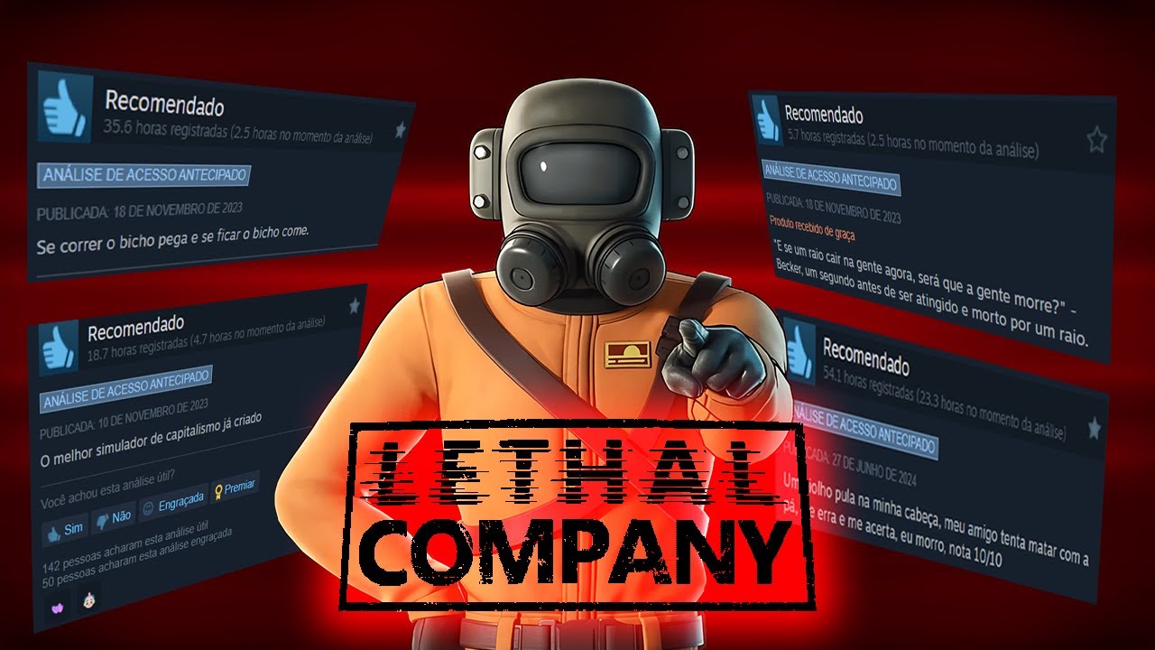 ♫ Criei uma MÚSICA com as MELHORES ANÁLISES de Lethal Company